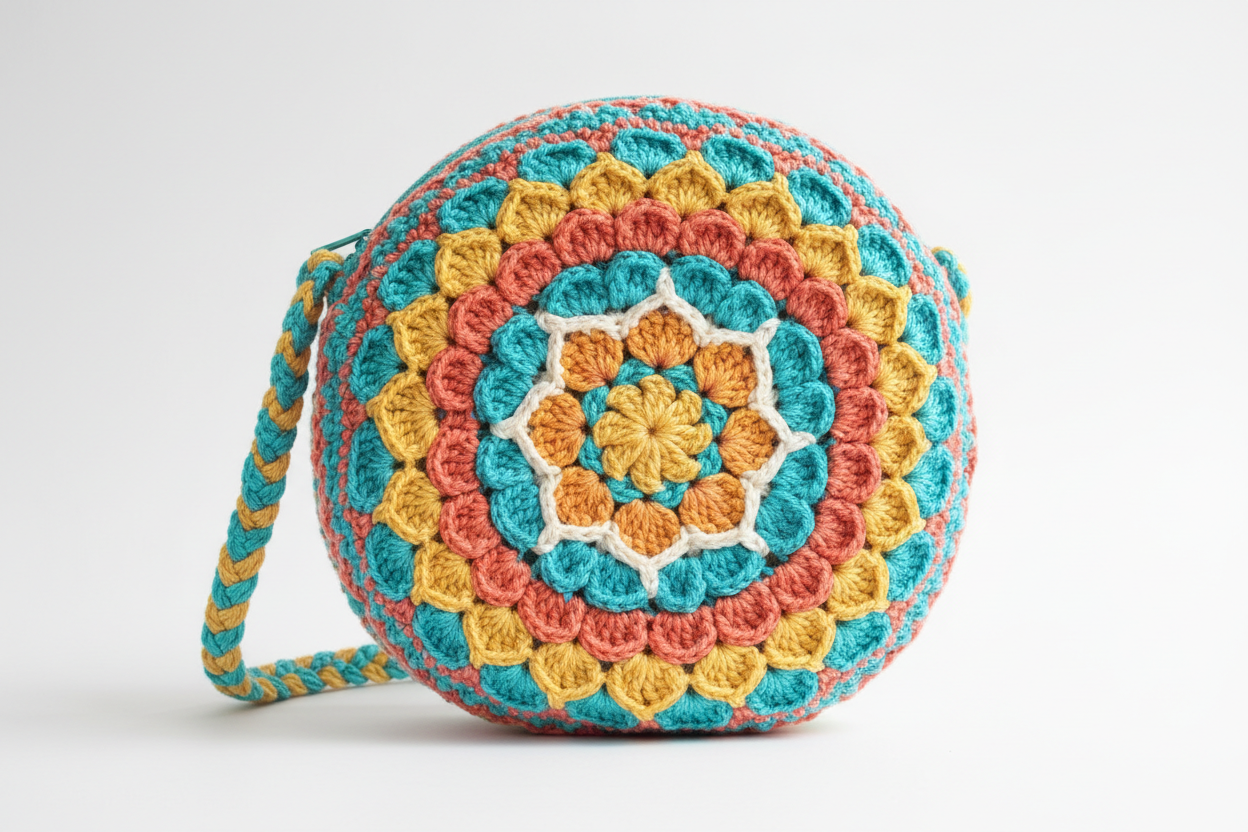 crochet mandala bag