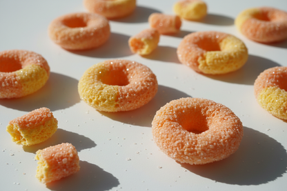 freeze dried peach rings